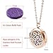 2 Pack Necklace Diffuser Locket,GoorDik Essential Oil Aromatherapy Diffuser Necklace 10 Felt Pads — Stainless Steel Rose Gold Cloud and Steel Color Tree Pendant Locket