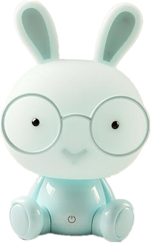 a lighter conejo lampara de noche led lamparas de mesa interruptor tactil third gear dimming luces del dormitorio conejito luces decorativas luz