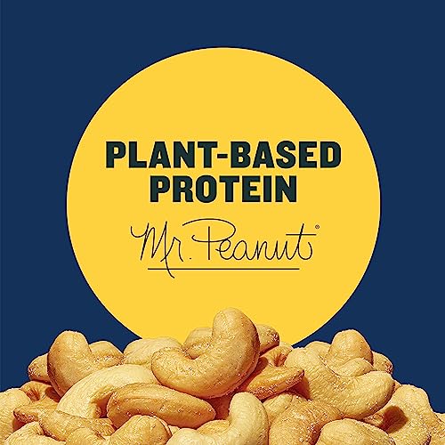 thumbnail image 2 of PLANTERS Deluxe Salted Whole Cashews – 18.25oz Can – Plant-Based Protein Snack 2 of 6