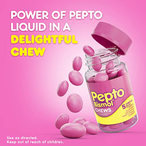 Pepto Bismol Chews, Fast and Effective Digestive Relief from Nausea