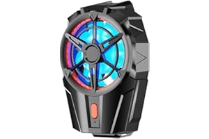 D DZRCOXI Cell phone cooler, professional gaming phone cooler for 4.5 to 7 inch smartphones for Tiktok live streaming, outdoor vlogging, mobile games.