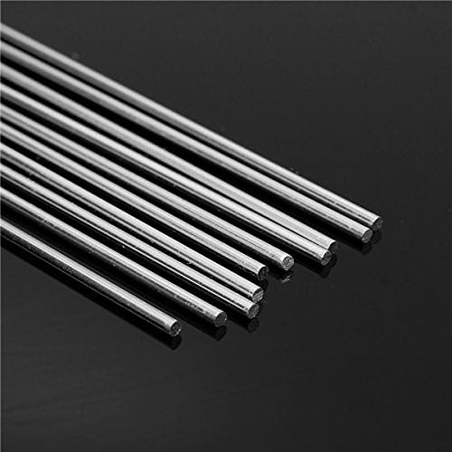 EsportsMJJ 10pcs 2.4mm x 450mm Aluminium Low Temperature Welding Brazing Rods Aluminium Welding Wire, silver, 450 mm/17.7" - Image 3