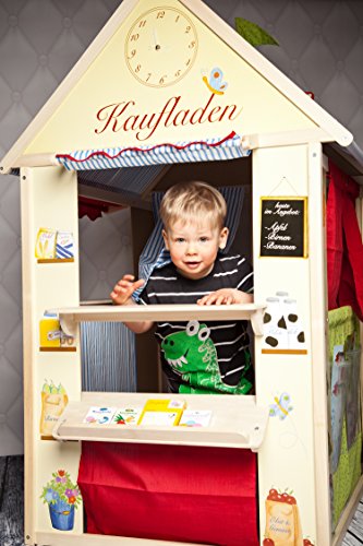 image for Roba Playhouse Combination Roles Play House for Kids Shop, Puppet Thea