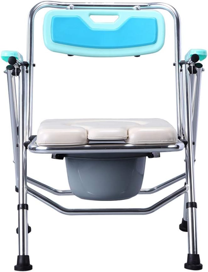 Silla de Inodoro de baño Liviana Asiento con cabecera Junto a la Cama