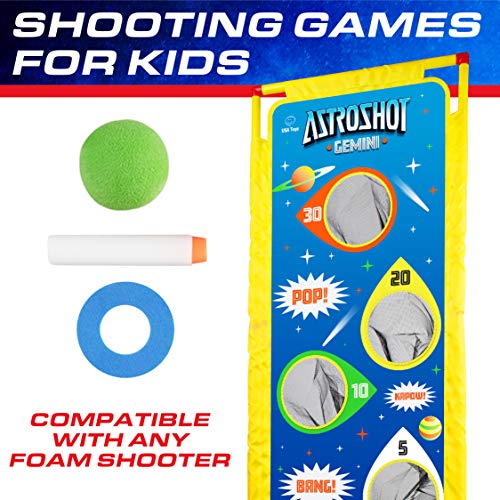 USA Toyz Astroshot Gemini Shooting Games for Kids 2pk Soft Foam Ball