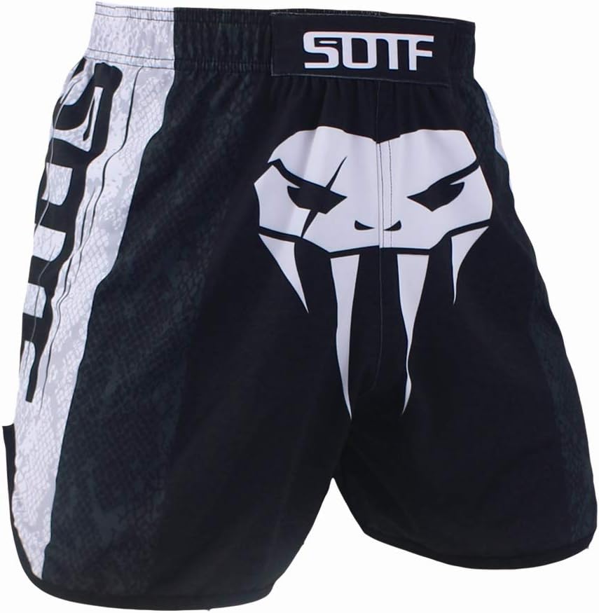 MMA Elastic Training Shorts for Men Comfortable Muay Thai Shorts