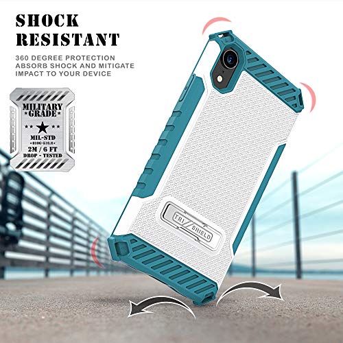 iPhone XR Case, TRISHIELD Rugged Cover with + [Belt Clip Holster] + [Built in Kickstand] iPhone XR 6.1 -Collage Surf Board - Thumbnail 4