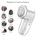 Fabric Shaver Defuzzer, Rechargeable Lint Remover, Electric Sweater Shaver with Replaceable Stainless Steel Blade