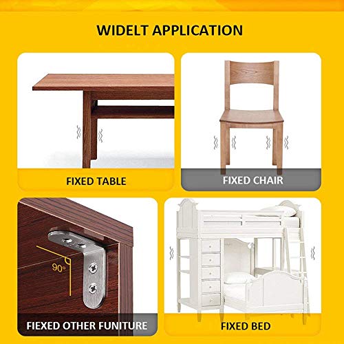 4 Stainless+Bracket+20mm+Furniture+Fastener+Connector