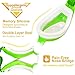 COOLOO Kids Goggles for Swimming for Age 3-15, 2 Pack Kids Swim Goggles with nose cover, No Leaking, Anti-Fog, Waterproof, Green & Blue+Yellow