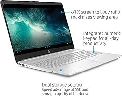 HP 2021 15.6'' HD Laptop PC AMD Dual-Core Ryzen 3