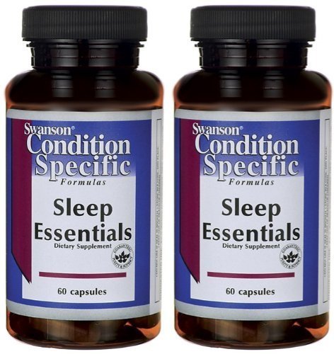 Swanson Sleep Essentials -- 2 Bottles each of 60 Caps