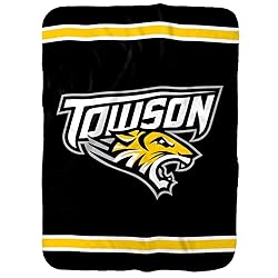 Towson Tigers Primary Logo Stripes Sherpa