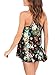 FARYSAYS Womens Summer Floral Print Loose Tank Top Black XX-Large