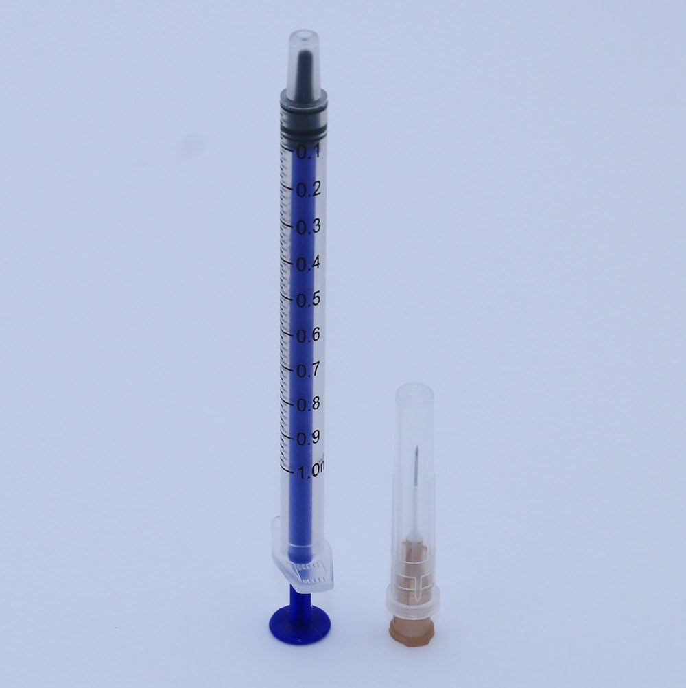 1ML 50 Pack Plastic Hydroponics Nutrient Disposable Measuring Syringe New