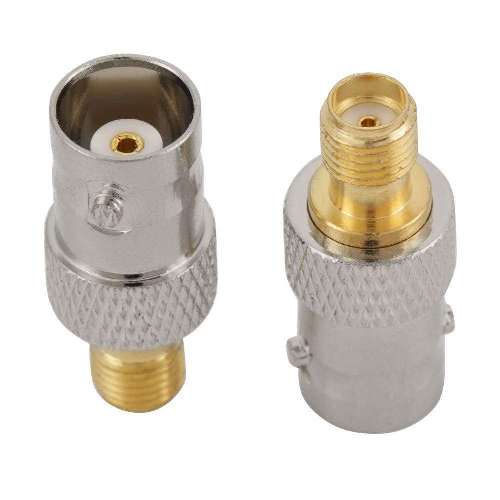 YWBL-WH BNC to SMA Female RF Coaxial Adapter Connector 2 Pieces Kit for WiFi Signal Testing Radio Antenna Equipment