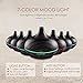 VicTsing 300ml Essential Oil Diffuser, Wood Grain Ultrasonic Aroma Cool Mist Humidifier for Office Home Bedroom Baby Room Study Yoga Spa (Grey and Black)