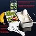 Snitsla Go - Bento Lunch Box Set in Insulated Lunch Bag for Adults - With Sauce Container and Divider to keep Food and Snack separated - Size for Portion Control - Grey
