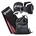 ProUno Exercise Resistance Hip Bands with Ankle Straps - Strengthen Glutes, HIPS and Lower Body - Non-Slip Tri-Grip Stays Put on Your Hip with No Roll-Up During Fitness Workout - Bonus Mesh Bag (M)