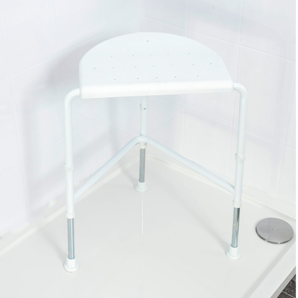 NRS Healthcare 48 cm Nuvo Corner Shower Stool