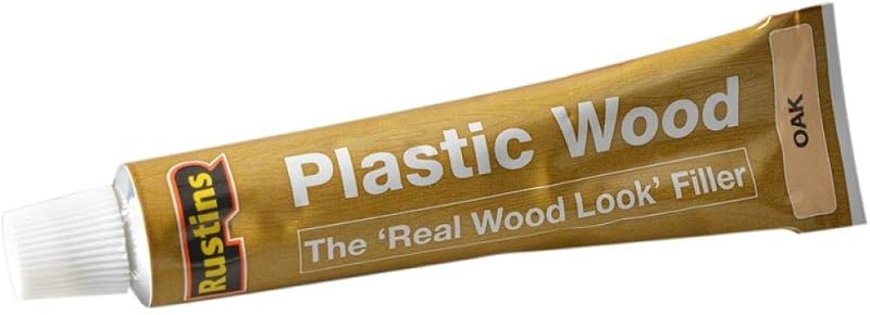 Rustins Plastic Wood Oak 5015332220069 Quick Drying Filler Waterproof