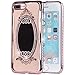 iPhone 8 Plus Case, iPhone 7 Plus Case, iYCK Glass Mirror Crystal Clear Soft Flexible TPU Rubber Bumper Diamond Bling Rhinestone Protective Makeup Case Cover for iPhone 7/8 Plus 5.5inch - Rose Gold