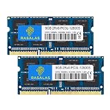 Rasalas DDR3 16GB Kit(2x8GB) DDR3L 1600MHz PC3L-12800 DDR3 1600 MHz Non ECC Unbuffered 1.35V CL11 2Rx8 Dual Rank SODIMM Laptop Memory Ram