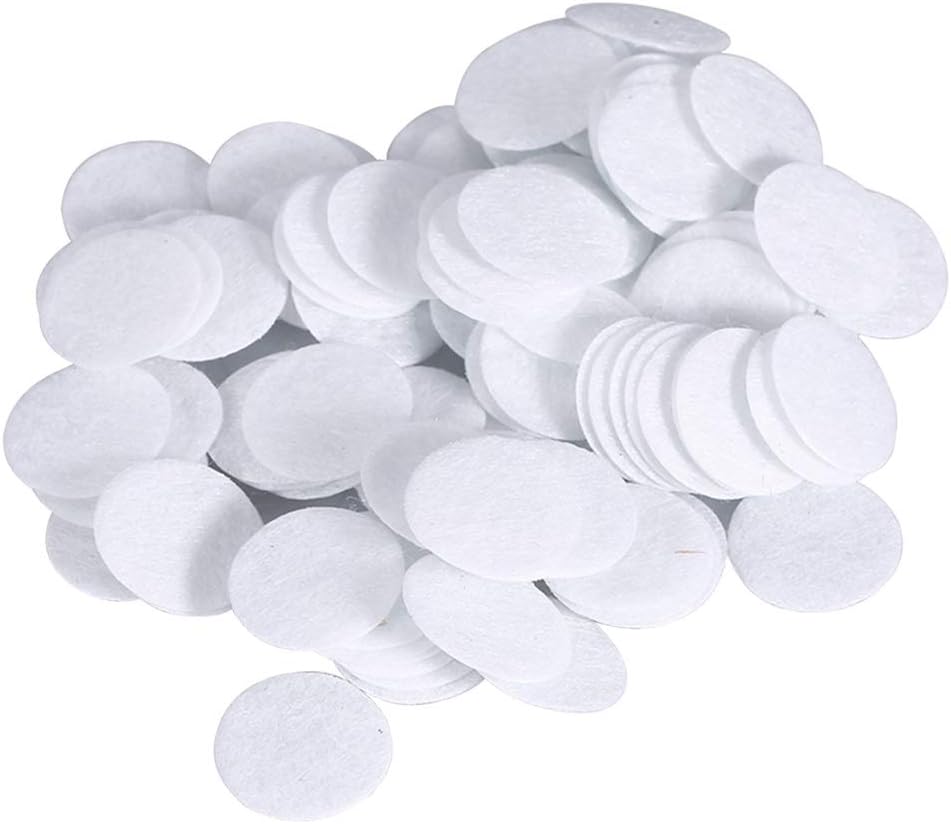 Microdermabrasion Cotton Filters - 4 Sizes Facial Vacuum Filters, Round Filtering Pads Sponge Filter Replacement(100pcs) (Size : 15mm)