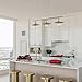 Light Society Avenue 3-Light Kitchen Island Pendant, Brushed Nickel, Vintage Modern Industrial Chandelier (LS-C174)