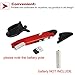 2.4GHz Wireless Optical Pen Mouse Lcyyo Adjustable 800 1200 1600DPI USB Optical Pen Mouse with Pen Stand for PC Computer Desktop Notebook Laptop (Red)