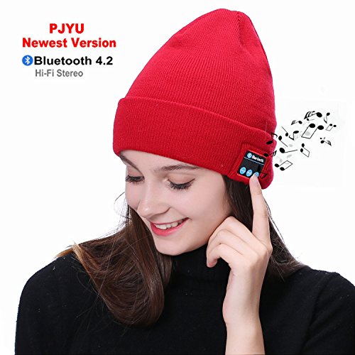 Bluetooth Beanie Hat Headphones Winter Washable Hat Knit Cap Wireless Speaker Valentine s Day Gift for iPhone iPad Sumsung Smart Phone