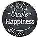 Angelstar Chalkboard Round 4 Piece Coaster Set, 4