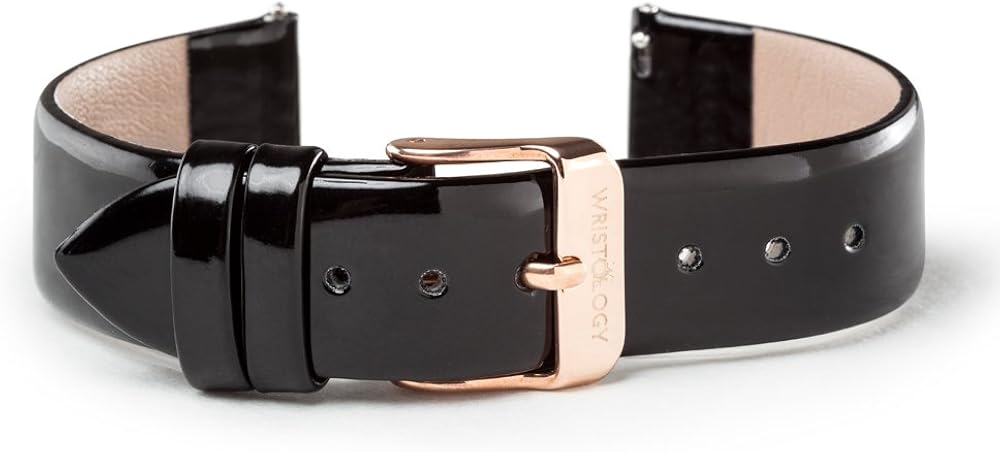 WRISTOLOGY Watch Bands - Leather Quick Release Watch Strap Replacement - Unisex Mens or Womens Choose Color or Pattern 18mm Millimeter