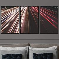 3 Piece Framed Canvas Wall Art Colorful Industrial Lights Canvas Prints Home Artwork Decoration for Living Room,Bedroom - 16