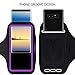 SOSONS Armband for Samsung Galaxy Note 8/9/10/20+,Galaxy S22/S21/S10/S9/S8+, Water Resistant Sports Gym Armband Case for Samsung Galaxy Note/S/A/F Series,with Card Pockets and Key Slot(Purple)