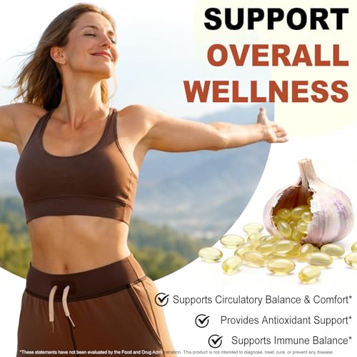 Odorless Aged Garlic Extract | Aged Garlic Extract Capsules | 300 Softgels | 15:1 Concentrated Formula Equivalent to 7,500mg Garlic | Supports Heart & Immune Health | Non-GMO, Gluten-Free