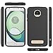 Moto Z2 Play Case, LK [Shock Absorption] Drop Protection Hybrid Armor Defender Protective Case Cover for Motorola Moto Z2 Play - Black