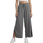 Naimula Wide Leg Yoga Pants Women 25" Drawstring High Waisted Loose Casual Lounge Sweatpants