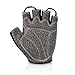 HTZPLOO Bike Gloves Bicycle Gloves Cycling Gloves Mountain Biking Gloves with Anti-Slip Shock-Absorbing Pad Breathable Half Finger Outdoor Sports Gloves for Men&Women (Black, Medium)