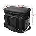Teamoy Knitting Bag With Divider and Cover, Portable Yarn Storage Organizer for Crochet Accessories and Knitting Needles,Ideal for Knitting Enthusiasts, Black
