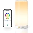meross Smart WiFi Table Lamp, Bedside Lamp, Compatible with Apple HomeKit, Siri, Amazon Alexa and SmartThings, Tunable White and Multi-Color, Touch Control, Voice and App Control Large