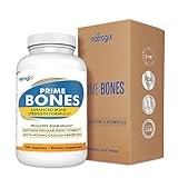 Max Bone Strength Calcium & Magnesium Supplement (240 VCaps) by Natrogix – PrimeBones with All Natural 800mg Calcium, 2000IU Vitamin D3 and Vitamin K1, K2/Serving - Bone strength & Joint Support