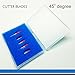 SN company 45 Degree Tungsten Steel Lettering Blade Vinyl Cutter Blades for Roland Cutting Plotter, Red Cap Pack Of 5, Vinyl Blades, US Cutters, Cricut blades