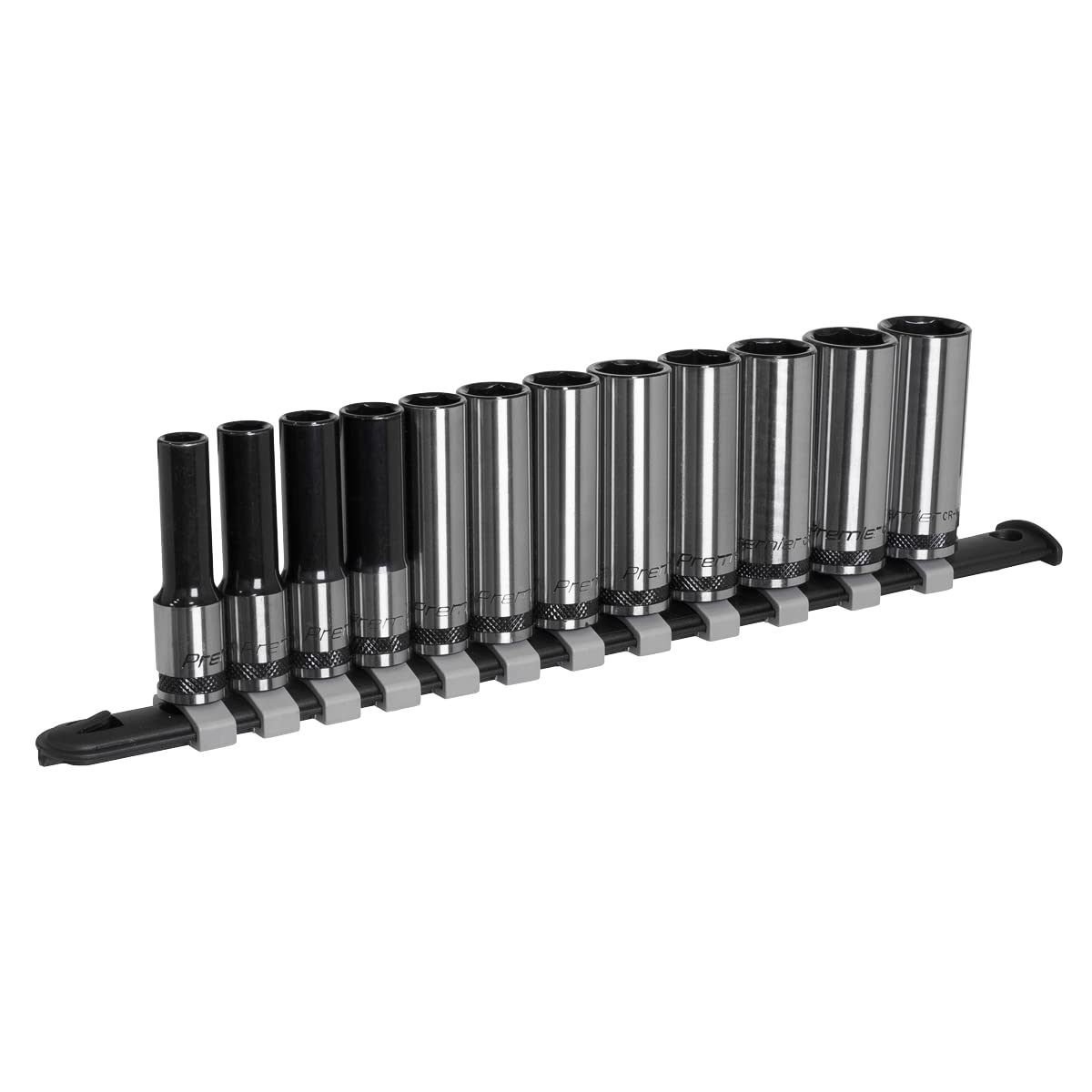 Sealey Premier Black 12pc 3/8" Sq Drive Deep Socket Set - AK7993