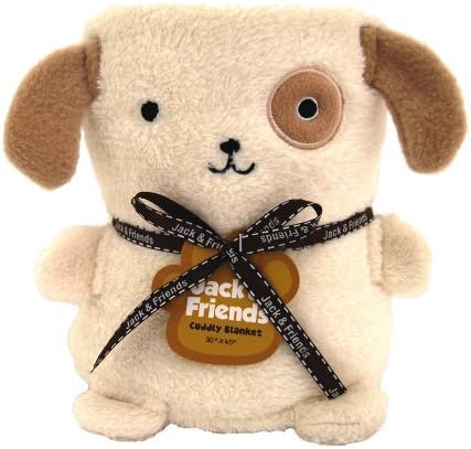 Jack & Friends Baby/ Toddler Cuddly Blanket (Dog- 30X45) by Ask Collections