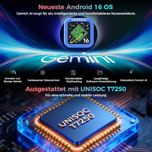 RebotAi 2026 Tablet 11 Inch Android 16 Tablets, 32GB RAM + 128GB ROM/1TB TF, 8000mAh Tablet Octa-Core 1920 x 1200 IPS, 5+13MP/Widevine L1/18W Quick Charge