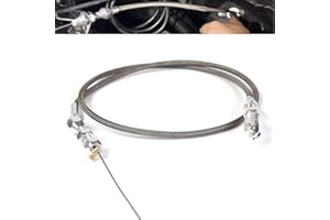 JGhyperX 36" Braided Throttle Cable Kit Compatible with Chevrolet/Chevy LS1 Engine 1997-2007 4.8L 5.3L 5.7L 6.0L