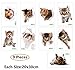 Amaonm 9 PCS Removable 3D Cute Animals Wall Decals Lovely Cat Dog Hamster Through The Wall Fun Kids Room Stickers Nursery Room Wall Art Decor Bathroom Decal Babys Stickers Classroom Decoration Decal