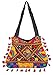 Tribe Azure Floral Women Tote Colorful Shoulder Bag Casual Boho Fashion Girl Tassel Top Handle Roomy Everyday (Blue Red Tassel)