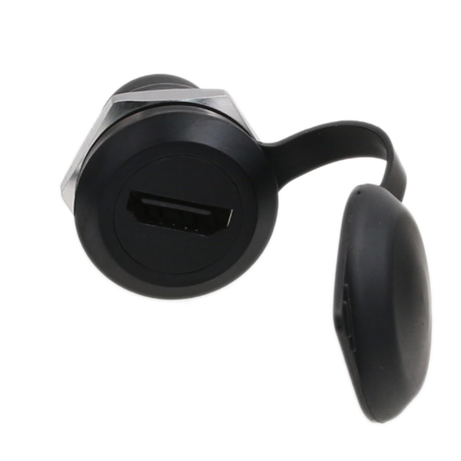 HangTon 2pack HDMI 2.0 Panel Socket Coupler 4K 30Hz Waterproof Circular Bulkhead Pass-Through Connector, Inline Cable Chassis Female to Female